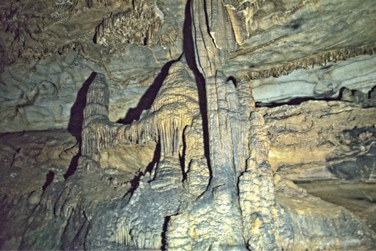 Stalagmites Manitou Cave.